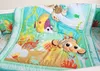 8st Baby sängkläder uppsättningar bomull broderi 3d karaktär marina djur spjälsäng sängkläder baby täcke säng runt baby urin väska spjälsäng set