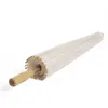 Ombrello di carta di bambù bianco Ombrello artigianale cinese Pittura Danza Ombrelli di carta bianca Decorazione della festa nuziale nuziale DBC VT045533354