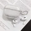 Kopfhörerzubehör Luxus Quicksand Designer Kopfhörerhülle für Airpods Pro Fashion Bling Glitter Hard Cover Schale für Apple Bluetooth Kopfhörerschutz 11W7