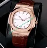 16 Stijl Luxe Klassieke 40mm 5711r Lederen Band Azië 2813 Automatische Heren Horloge Sport Kalender Horloges Lederen Horloge