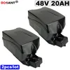 2 pz/lotto 48 V 20AH bici Elettrica Li-Ion Batteria 13 S 48 V E-bike batteria Al Litio per Bafang BBSHD 1000 W + 2A Caricatore spedizione gratuita