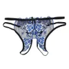 3pcs / lot brinquedos sexuais para mulheres ata calcinha transparente oco Out Abra Crotch Sexy Thongs cintura baixa Erotic Lingerie