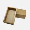 LAD TYPE KRAFT PAPIER Geschenkdoos Wrap Zwart bruine kleur Blanco Doos Eenvoudig Montage Pakbox voor Wedding Cookies Chocolat Gift Packaging