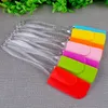 Kitchen Dessert Jam Smear Spatula Silicone Cake Scraper Spatula Eco-Friendly Transparent Handle Baking Tool Butter Knife BH2429 TQQ