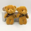kawaii nallebjörn docka plysch fylld nyckelring leksak väska hänge söt mini docka 11-13 cm leksaker för barn gåva slumpmässig färg