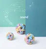 Dog Toys Chew grind teeth ball Sound elastic Chew ball knit toothbrush Chews Toy Balls Training Pet will and sandy