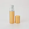 Aluminium parfymflaska 5 ml Portable Refillerbar Glas Parfymflaska Aluminium Sprayer Tom Kosmetisk flaska Parfym Atomizer Resorflaskor