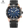 Ruimas Casual Watchs Men Luxury Luxury Black Le cuir bracelet Montreuse Military Sports Chronograph Quartz Watch Man Regios Clock 5725053315