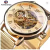 Top-Verkauf Luxus-Herrenuhren Forsining Transparentes Gehäuse 2020 Mode Herrenuhren Top-Marke Luxus mechanische Skelett-Armbanduhr Uhr Herren