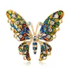 Doux insecte goutte huile cristal papillon broches broches vêtements accessoires pour femmes fête bijoux cadeau d'anniversaire