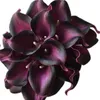 35 cm Real Touch Sentir Natural Olhar Artificial Calla Lily Lírio Callas de Lírio para Casamento Buquê de Noite Centerpieces Decorações De Party