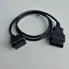 Male To Two Female Flat Extension Transfer Cable OBDII OBD2 OBD 16Pin 16 Pin Flat Connector 16pin to 16pin cable