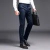 2019 hommes pantalons habillés pantalon de costume kaki marque de mode pantalon d'affaires noir travail droit pour homme couleur unie pantalon skinny