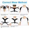 Brace Support Belt Adjustable Back Posture Corrector Clavicle Spine Back Shoulder Lumbar Posture Correction9858342