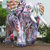 Éléphant gonflable personnalisé de 2m/3m/5m de hauteur, modèle d'éléphant coloré pour la décoration de fête de Festival