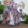 Éléphant gonflable personnalisé de 2m/3m/5m de hauteur, modèle d'éléphant coloré pour la décoration de fête de Festival