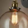Vintage cam LED duvar aydınlatma edison E27 duvar aplikleri başucu ışık bar kahve restoran kapalı ışıklar Fikstür