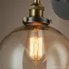 Vintage cam LED duvar aydınlatma edison E27 duvar aplikleri başucu ışık bar kahve restoran kapalı ışıklar Fikstür