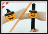 Party Favor Halloween Bracelet Pumpkin Ghost Bat Spider Plush Wristband Kids Adult Halloween Loop Decoration Party Favor 5172