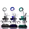 6,7 "Tuyaux d'eau en verre Bongs colorés Heady Mini Pipe Dab Rigs Petit Bubbler Beaker Bong plate-forme pétrolière