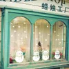 Мультфильм Маленький 4 Снеговик Снежинка рождественские наклейки для постельных комнат стены наклейки для детских комнат стены искусства домашнего декора