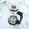 350ml manuale caffè caffè maker maker vaso in acciaio inox in acciaio inox vetro teiera caffettiere francese caffè tè percolatore filtro pressa