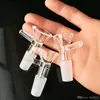 Accessori per bong con adattatore opaco, Pipa per acqua in vetro Pipa per fumo Percolatore Bong in vetro Bruciatore a nafta Tubi per acqua Piattaforme petrolifere Fumatori con contagocce