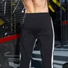 GYM Hosen Frühling schwarz weiß gestreift Lange Bleistift-Hosen-Reißverschluss-Designer Sport sportlich Fitness Jogger Jogginghose Herren