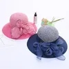 Sommarhatt Kvinnor Raffia Straw Cap Ladies Big Brim Sun Hat ForgirlBeach Sea Beach Hattar för Kvinnor Floppy Ladies E3