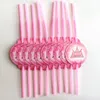 70pcs 20 Kişi Doğdun Çocuk Prenses Kız Bebek Duş Parti Dekorasyon Seti Banner Masa Örtüsü Payet Kupası Tabaklar Malzemeleri
