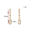 Boucles d'oreilles longues Femmes Gold Couleur Pildeau Drop Boucle d'oreille Multilleuse Croc Mollow Metal Charm Bijoux de mode d'oreille 3772547