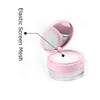 20g Loose Powder Container Bottle with Elastic Screen Mesh Black Pink Flip Cap Jar Cosmetic Case W Sifter