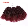 8 Inch Short Marlybob Crochet Hair 6 Small BundlesLot Kinky Curly Crochet Braids Ombre Braiding Hair Synthetic Hair Extension6218230