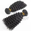 10 à 28 100% non transformés de qualité supérieure brésilienne couleur naturelle douce vierge Remy Bundles Bourgogne KinkyCurly Tissages de cheveux humains