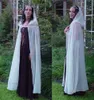 White Ivory Hooded Bridal Cape Women Wedding Cloak Chiffon Long Jacket Plus Wrap Custom Made Formele Bride Bolero