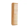 MOQ 100 PCS Anpassad logotyp Amazon Bamboo Hair Beard Comb Fina grova tänder för män för män kvinnor7309240