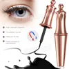 4 Paare magnetische Wimpern falsche Wimpern Flüssiger Eyeliner Pinzette Eye Make -up Set 3D Magnet Falsch Wimpern wiederverwendbar kein Kleber benötigt 9636505