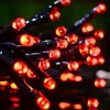 22m 200 LED Solar Powered Starry Lighting Waterdichte Outdoor String Lights voor Indoor Gardens Xmas Tree Homes Bruiloft Decor