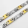 Sunnerlees Fashion Jewelry Rostfritt stål Necklace 8mm Geometric Byzantine Link Chain Silver Gold Color Men Women Gift SC132 N4586462