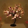 LED-fiber optische bloem decoratieve tafellamp warme slaapkamer nachtkastjes kerstcadeau lichten knipperende lichten string licht sterren