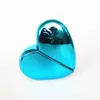 Sprey ile 25ml Kalp Şeklinde Cam Parfüm Şişeleri Doldurulabilir Kadınlar için Boş Parfüm Atomizer 6colors RRA2609