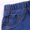Çocuk Tasarımcı Giysileri Erkek Ince Kot Erkek Bebek Yumuşak Örgü Kot Çocuk Bahar Sonbahar Uzun Pantolon Çocuk Moda Rahat Pantolon ZYQA451