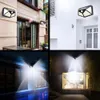 100 LED Solar Power Wall Light PIR Motion Sensor 3 Lyssläge Lamp Waterproof Garden9314886