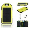 Solar Power Bank Caricabatterie impermeabile ad alta capacità 5000mah portatile da campeggio all'aperto Charing per cellulare pad