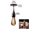 Nordic HEMP ROPE Light Lights Effeturen E27 LED Nowoczesna kreatywna lampa wisząca przemysł retro lampen DIY do sypialni salon H342U