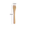 3 sztuk / zestaw bambusowy zestaw stołowych 16 cm naturalny bambusowy sztućce obiadowe nóż widelec łyżka odkryty kemping obiadowy zestaw kuchni HHA1072