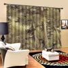 3D foto cortina linda pintura a óleo pinheiro feita sob encomenda quarto quarto lindamente decorado cortinas