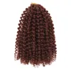 Afro curl bundles weave Synthetic Braiding hair with Ombre bug blonde Crochet Braids Hair Extension bulk hair3735283