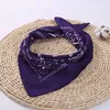 22 x 22 cal Bandanas Opaski dla kobiet Mężczyźni Nowość Dwuosobowy Druk Paisley Cowboy Bandana Party Favor Scarf Chusteczki