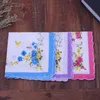 hot 100% Cotton Handkerchief Cutter Ladies Handkerchief Craft Vintage Hanky Floral Wedding Handkerchief 30*30cm